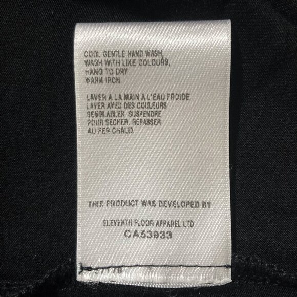 LUNDSTROM Black scoop neck beaded flutter sleeve top ~ Boho LARGE XL shirt tee - Picture 10 of 12